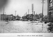 1921 Flood, Pueblo Colorado, photo courtesy of the Pueblo City-County Library District